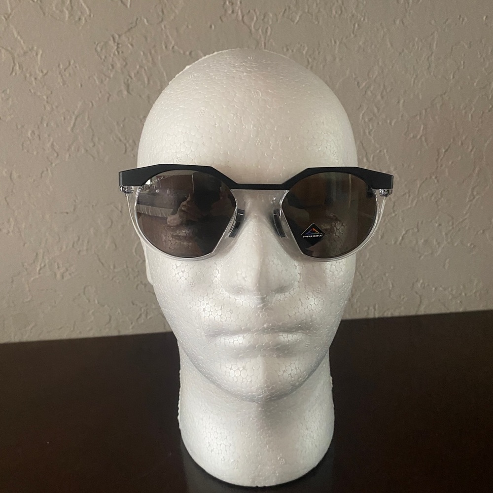 OAKLEY Sunglasses HSTN OO9242 0552 Matte Black Clear PRIZM POLARIZED Lenses new